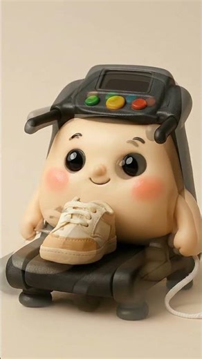 🏃‍♂️ Tiny Treadmill's Hilarious Shoe Adventure! 😂 #shorts