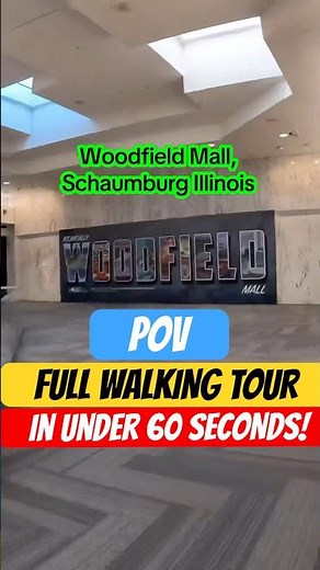 WOODFIELD MALL FULL WALKING TOUR IN UNDER 60 SECONDS! #shopping #pov #walkthrough #shoppingmall #4k