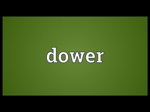 Dower Meaning