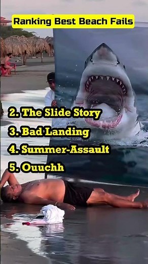 Ranking Best Beach FAILS #shorts #ranking #funny