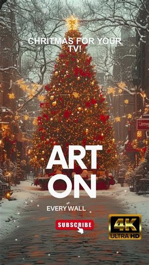 Gold Frame TV Art Christmas Decoration / Magical Christmas Lights / 2 Hour Art Frame Screensavers 🎄