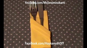 7.4K views · 56 reactions | Napkin Folding .Silverware Pouch.Paper Towel Folding Tutorial https://youtu.be/GnyFOjEd6tg | Haykanush DIY | Facebook