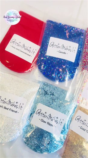 Glitter haul! ✨ Use code FluidDreams30 and get 30% off your glitter haul at Glitter Makes It! 💫 #resinart #resincrafts #resinpour #epoxy #resin
