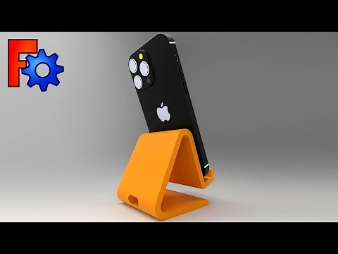 An easy-to-design and 3D-print phone holder