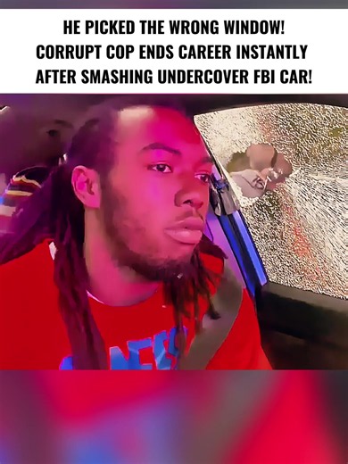HE PICKED THE WRONG WINDOW! CORRUPT COP ENDS CAREER INSTANTLY AFTER SMASHING UNDERCOVER FBI CAR! #trending #fbi #police #viral #unitedstates