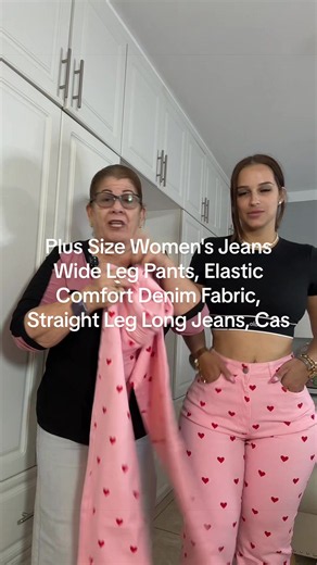 Plus Size Wide Leg Jeans for Women — Elastic Comfort Denim