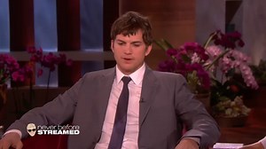 Ashton Kutcher is not easy to scare. | Ellen DeGeneres