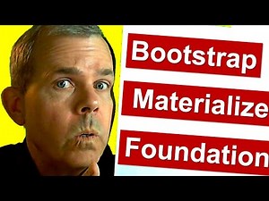 Bootstrap vs Materialize vs Zurb Foundation CSS Frameworks