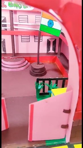 My School Building Project | My School Project #schoolbuilding #shorts #project #diy #artandcraft