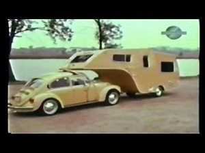 This VW Bug Fifth-Wheel Trailer Camper Is a Rare Sight