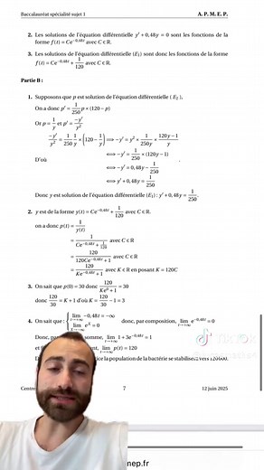 🚨Correction Bac Maths Jour 1 Centres Étrangers 2025 🚨#maths #mathematiques #prof #professeur #ecole #college #lycee #enseignement #enseignant #education #bac #baccalauréat #exam #revision #eleve #examen #ApprendreSurTikTok