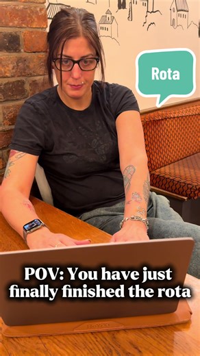 This is a neverending story🙄😅 #restaurantlife #rota #managerproblems #neverendingstory #excuses