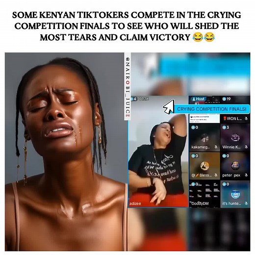 Kenyan TikTokers Crying Competition Finals