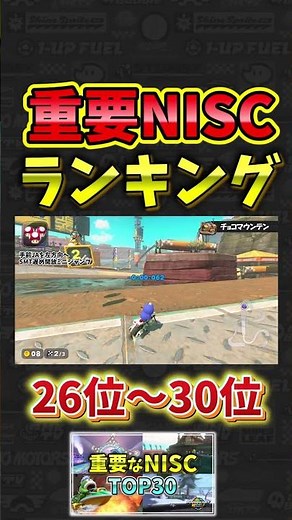 重要NISCランキング26位～30位【マリオカートワールド】#マリオカートワールド #マリオカート #マリカワ #マリカワールド