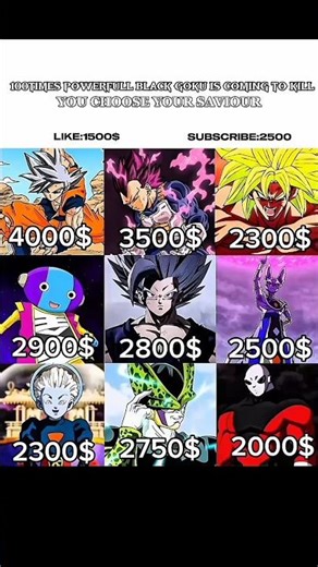 Choose Your Savior! 🔥 Only Legends can afford GOKU UI! ⚡ #DBZ #Goku