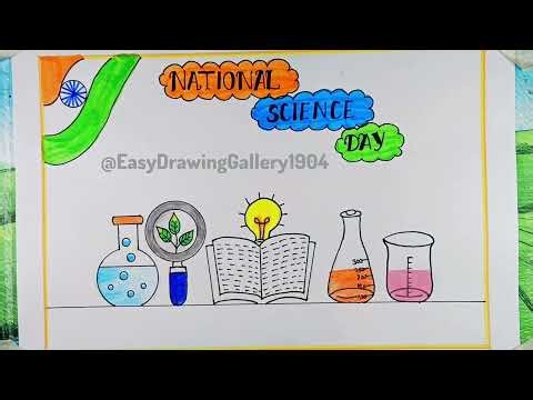 National Science Day Poster| 28th Feb National Science Day drawing| How to draw National Science Day