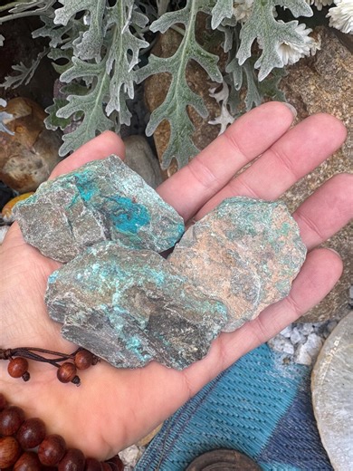 Chrysocolla in Matrix — Stone of Calm Empowerment | Heart & Throat Chakra Crystal - Etsy