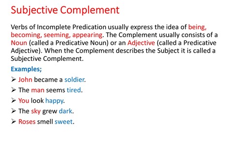 A to Z English Grammar Lecture Series. Lecture No.21 Topic: Subjective & Objective Complement To join my English Grammar Course, Whatsapp; 03446996172 | Css Mentor