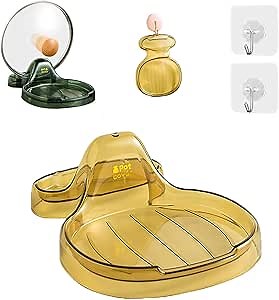 Multifunction Kitchen Spatula Rack, Multifunction Kitchen Spatula Rack with Lid Holder, Food Grade Plastic Spoon Holder for Multiple Utensils (Khaki)