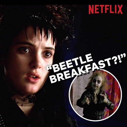 Whatever you do, don't say his name three times. Beetlejuice is now streaming. | Netflix