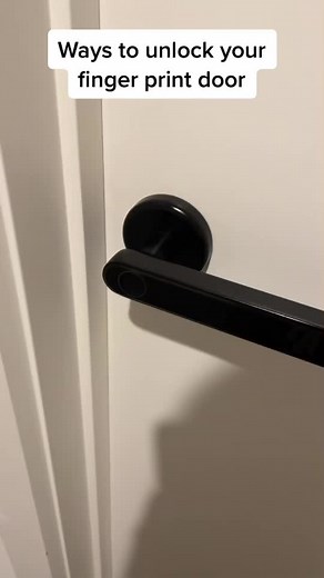 How to unlock your fingerprint door lock! #fingerprintlock #tiktokmademebuyit #fyp #lifeimprovement #privacy #follow