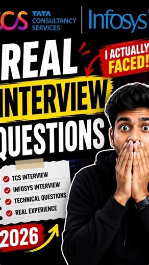 Actual TCS & Infosys Technical Interview Questions | Freshers Must Watch