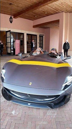The Ferrari Monza SP2 has arrived at the Cavallino Classic Tour d'Eleganza.