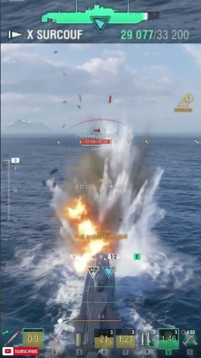 Surcouf’s Most Ridiculous Moment 🤯 Double Strike BY Ramming | WoWs
