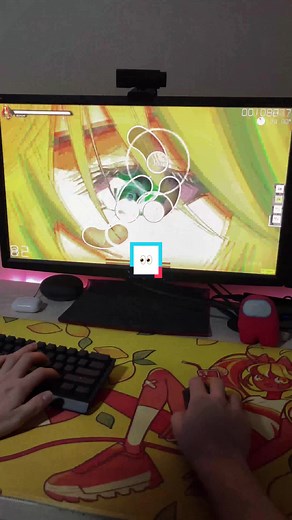 Exciting Gameplay in Osu! with Colorful Visuals
