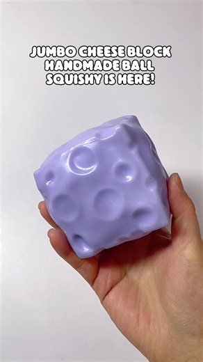 Jumbo cheese block 💜💜#squishy #asmr #usa🇺🇸 #ruiruisquishy | squishy