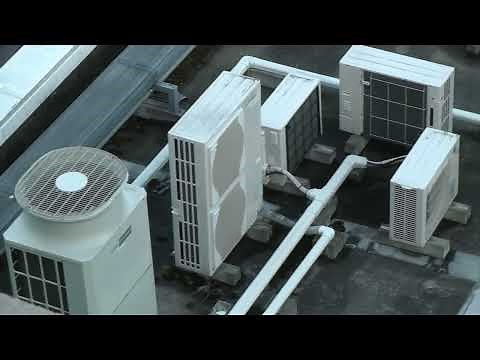 屋上の室外機置き場（三菱電機 CITY MULTI・Mr.Slimなど）