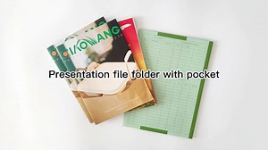 China Factory Printing A4 A5 Paper Document Presentation File Folders Custom Logo Business File Folders with Pockets