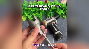 PVC Pipe Threading Tool for 1/2", 3/4" & 1" Pipes, Internal & External Pipe Thread Cutter, Drill Compatible Alloy Steel Pipe Threader for Plastic Pipe Repair&Installation (3/4" 1PC)