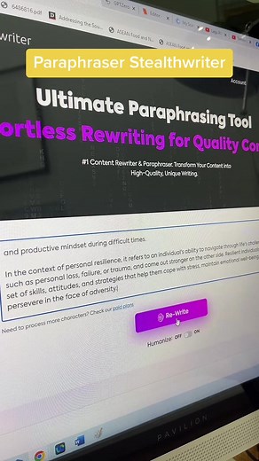 Rephrase Your Essay with Stealthwriter | AI Paraphrasing Tool
