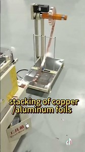 Automated Flexible Copper Foil Cutting & Stacking #machine #coldmilling #cnc #cncmill #welding