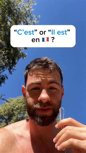 Léo Lair on Instagram: "“C’est” or “Il est” in French ? J’espère que cette petite leçon de grammaire française va t’aider à mieux comprendre quand utiliser l’un ou l’autre ! "