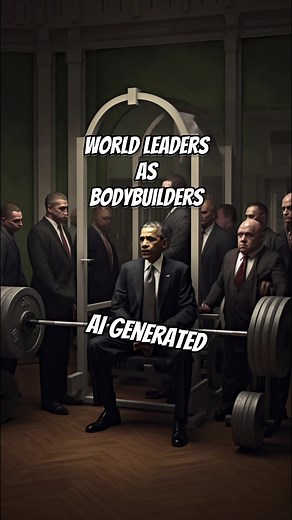 AI Drawing World Leaders as Bodybuilders