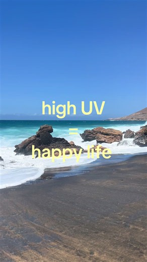 hihi high UV am liebsten das ganz Jahr lang 🙃 #uvindex #happy #fuerteventura #spain🇪🇸 #viral