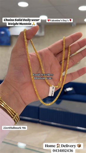 Ranjit Jewellers: Exclusive Gold Chains for Valentine's 2026