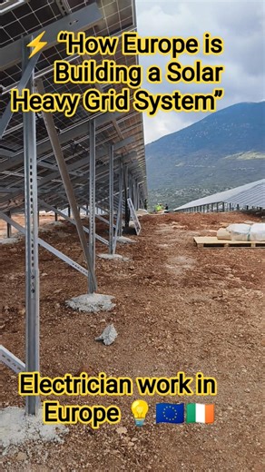 ⚡ solar panels work || Heavy Grid System | 🔆 “Solar Heavy Grid in Europe #electrician