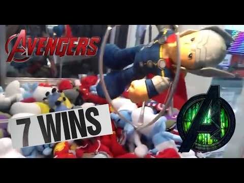 7 Marvel Avengers Doomsday Claw Machine Wins at the Gaming Arcade!!