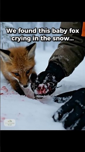 We Found a Baby Fox Crying In The Snow