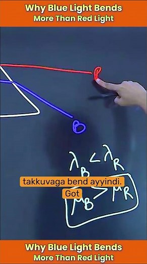 Why Blue Light Bends More Than Red Light #Refraction #vedantu