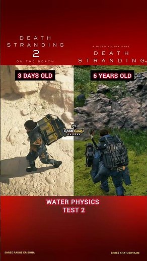 Death Stranding 2 vs Death stranding | Water Physics Test 2