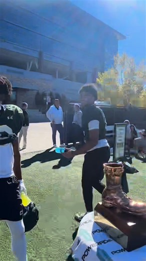 What shoe size is the Bronze Boot? 🥾🤔 #Relentless x #CSURams | Colorado State Football