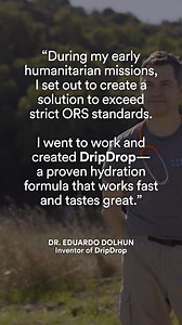 6K views | Meet the electrolyte powder you’ll actually want to drink. DripDrop was developed by Dr. Eduardo Dolhun to work fast and taste great. Our proven formula delivers: ⚡3x electrolytes 1/2 the sugar vs the leading sports drink Key vitamins + minerals ⏩ Faster hydration than water alone  Award-winning taste | DripDrop | Facebook
