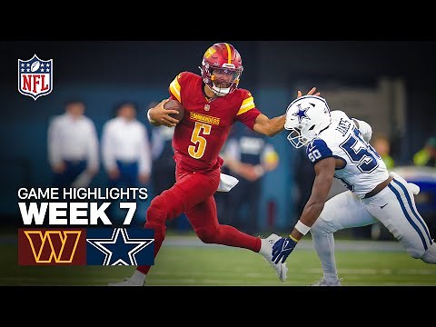 Washington Commanders vs Dallas Cowboys Game Highlights | 2025 NFL Season Week 7