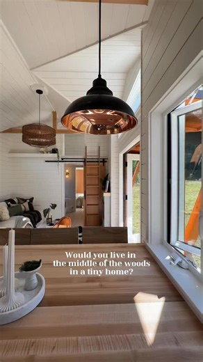 Tru Form Tiny | This single-level tiny home offers open, uncluttered living with a storage loft above in the living room / entry way. You’re greeted with... | Instagram