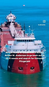 48 years ago on November 10, 1975 - The Conversation between the Coast Guard and the Arthur M. Anderson after they lost sight of the Edmund Fitzgerald when it Sank on Lake Superior. They went back out into the storm and found the lifeboats and debris field from the Edmund Fitzgerald. Winds that night were sustained over 75mph with Gusts up to 100mph measured on the Wilfred Sykes. Rest In Peace to the 29 men that never came home. I was surprised at how nearly half of them were from Ohio. | Lance 