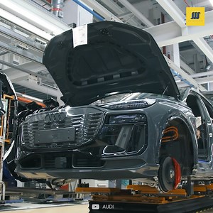 172K views · 3.2K reactions | Production Line of Audi Q6 E-Tron Inside the Plant | Mechanical Mind | Facebook